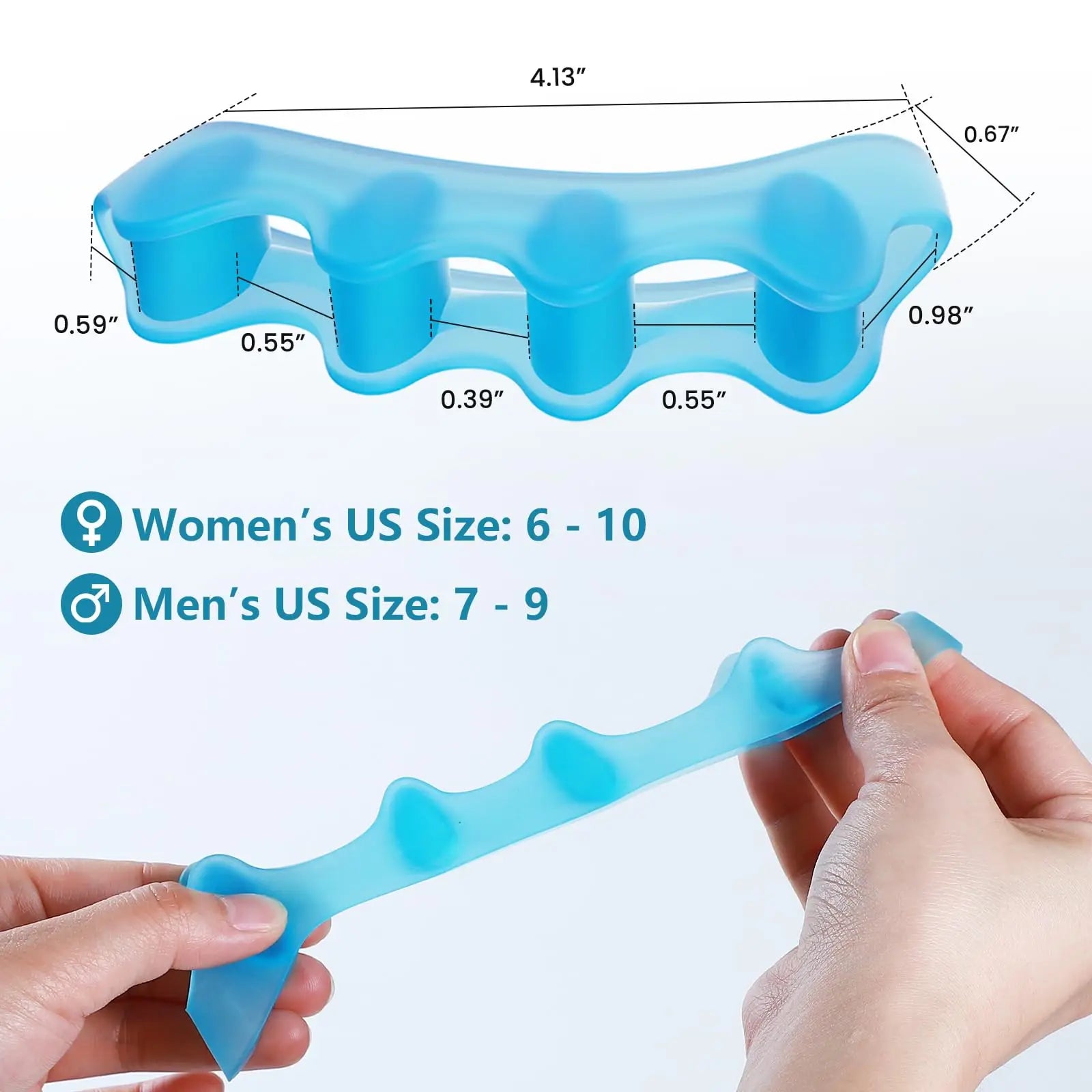 Silica Gel Bunion Protector Toe Separator Corrector