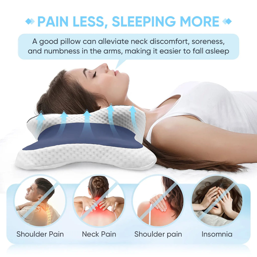 Butterfly Shaped Memory Pillow Cervical Support