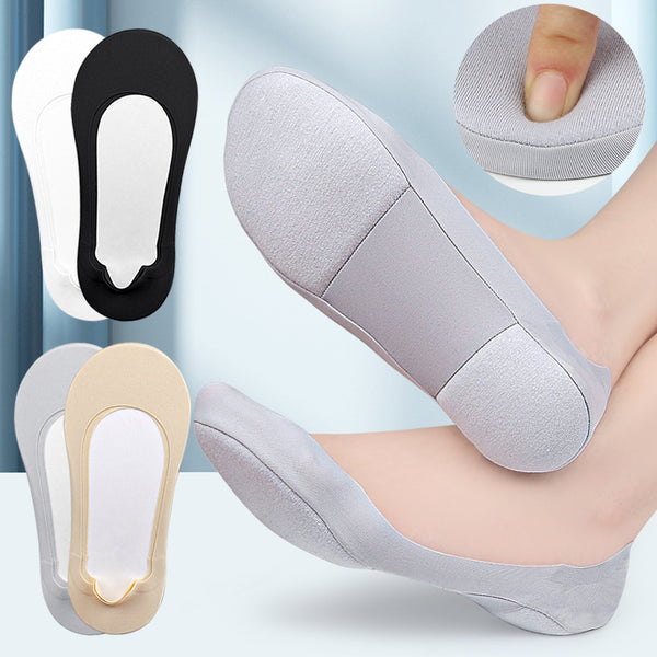Women's Arch Invisible Low Cut Socks Soft Sponge Shock Absorption